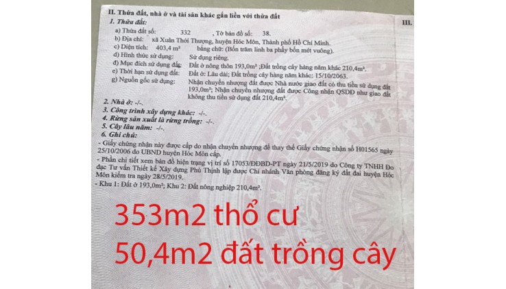 Bán đất mặt phố Phan Văn Hớn, xã Xuân Thới Thượng, địa chỉ xây công sở hoạt động tuyệt đẹp